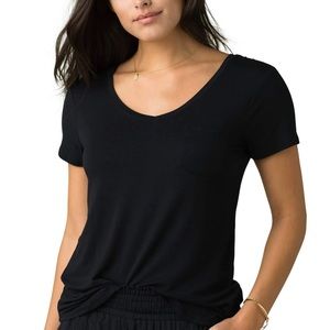 Prana black foundation tee xs